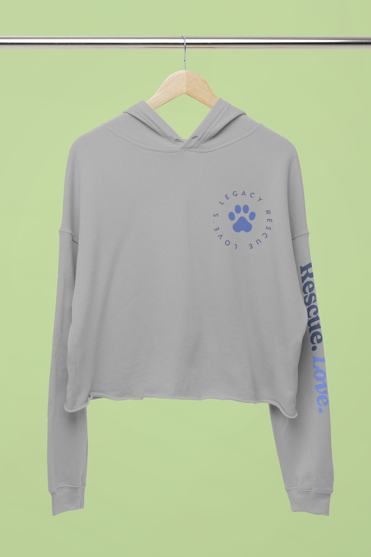 Love's Rescue Crop Hoodie - Ruff Life Rescue Wear