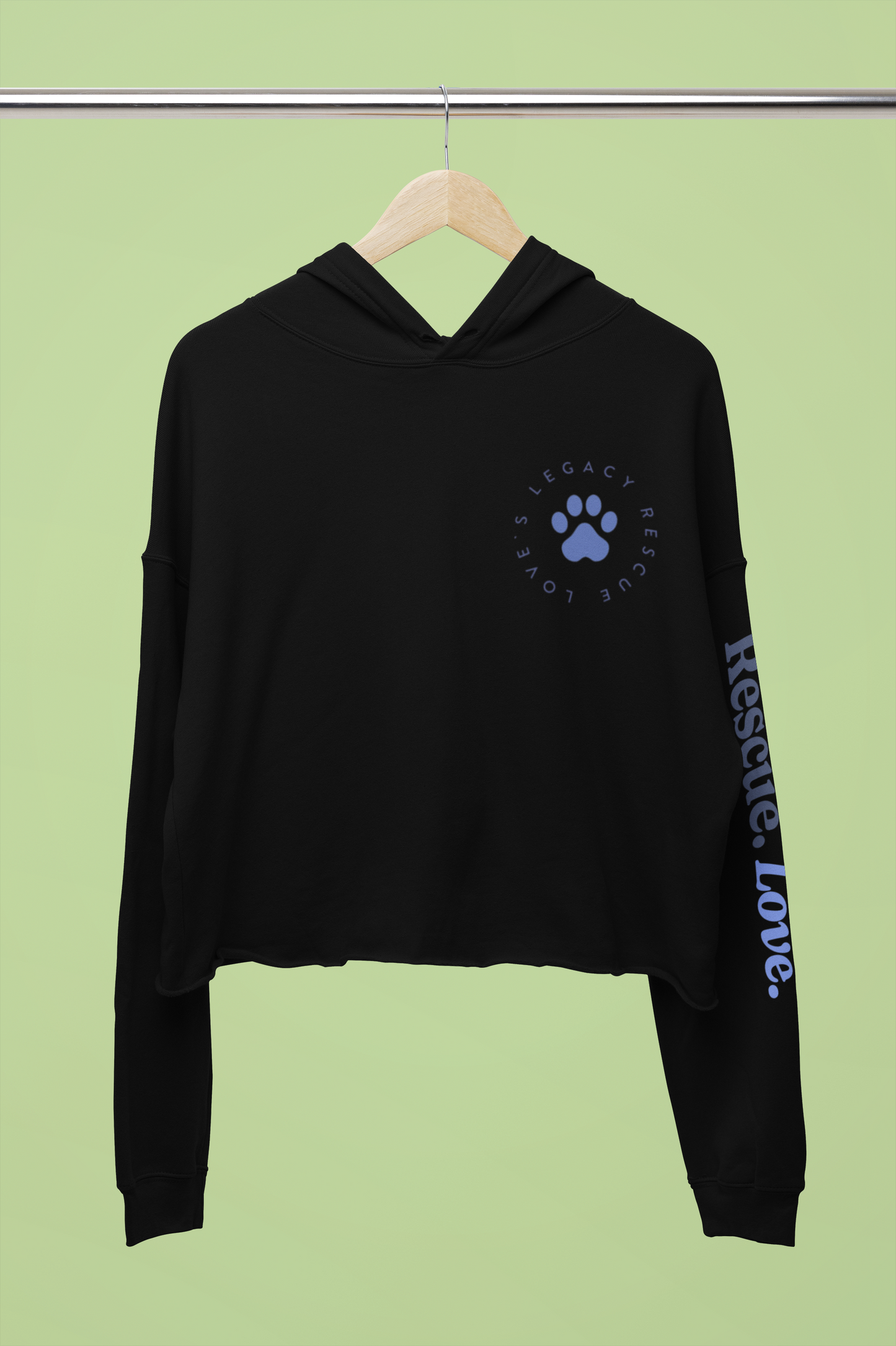 Love's Rescue Crop Hoodie - Ruff Life Rescue Wear