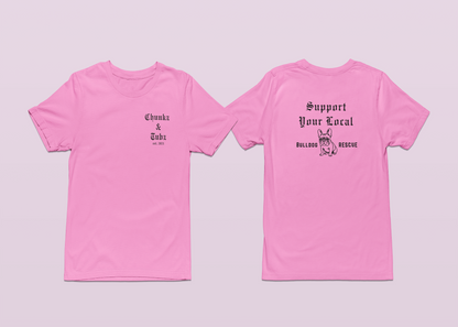 Chunkz & Tubz Rescue French Bulldog Tee | Available in Several Colors - Ruff Life Rescue Wear