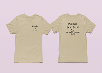 Chunkz & Tubz Rescue French Bulldog Tee | Available in Several Colors - Ruff Life Rescue Wear