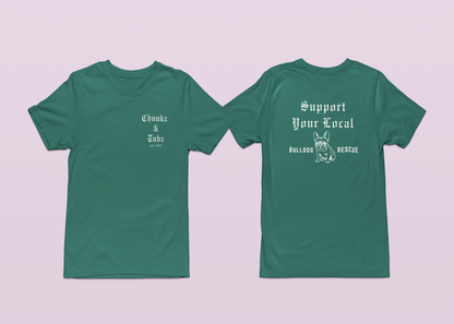 Chunkz & Tubz Rescue French Bulldog Tee | Available in Several Colors - Ruff Life Rescue Wear