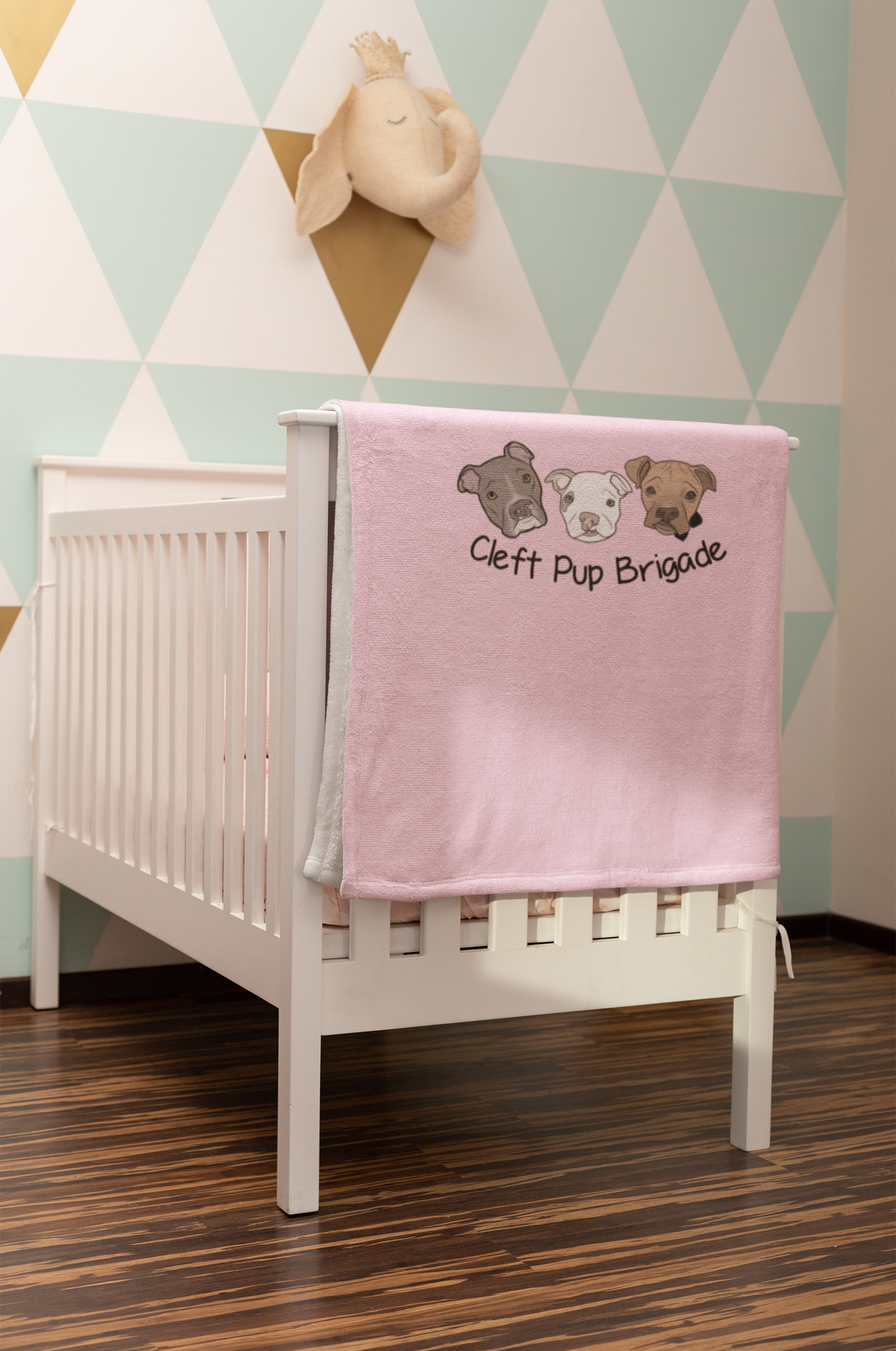 Cleft Pup Brigade Puppy - Baby Blanket - Ruff Life Rescue Wear