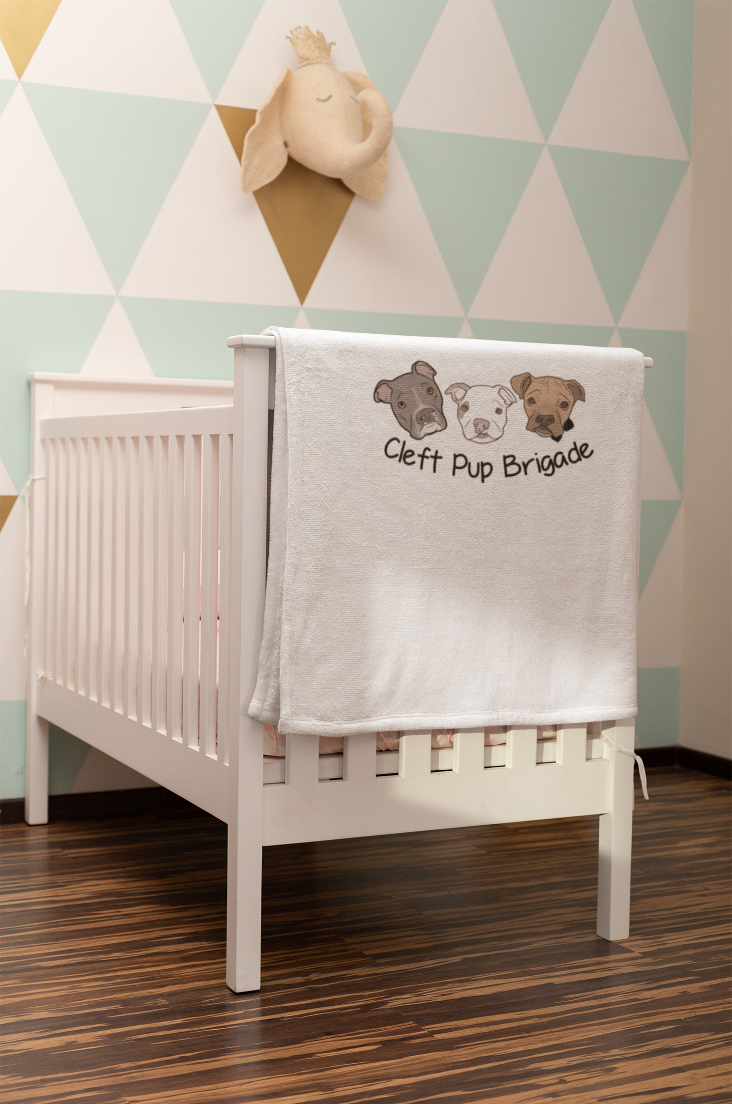Cleft Pup Brigade Puppy - Baby Blanket - Ruff Life Rescue Wear