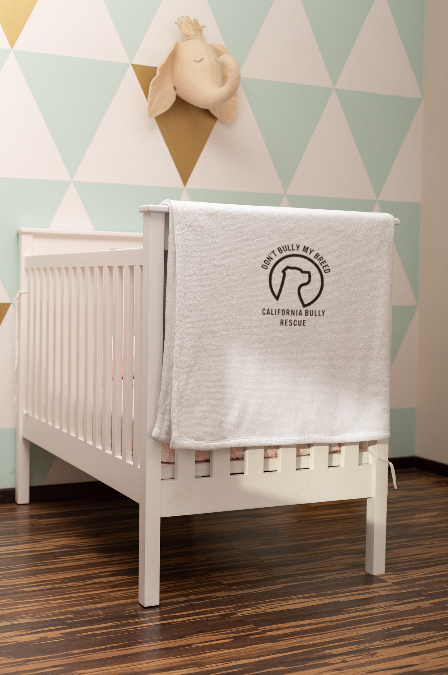 California Bully Rescue Baby Blanket - Ruff Life Rescue Wear