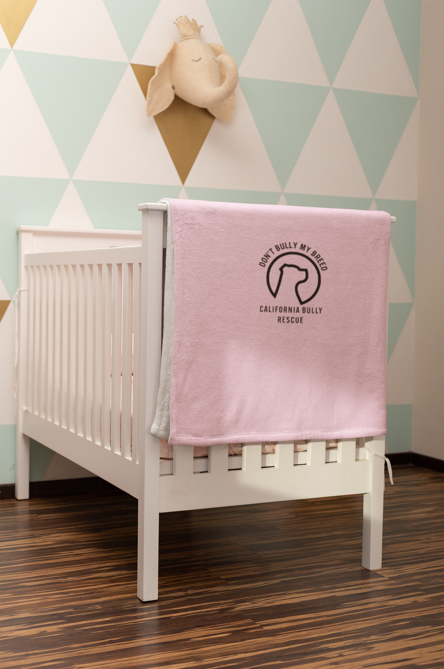 California Bully Rescue Baby Blanket - Ruff Life Rescue Wear