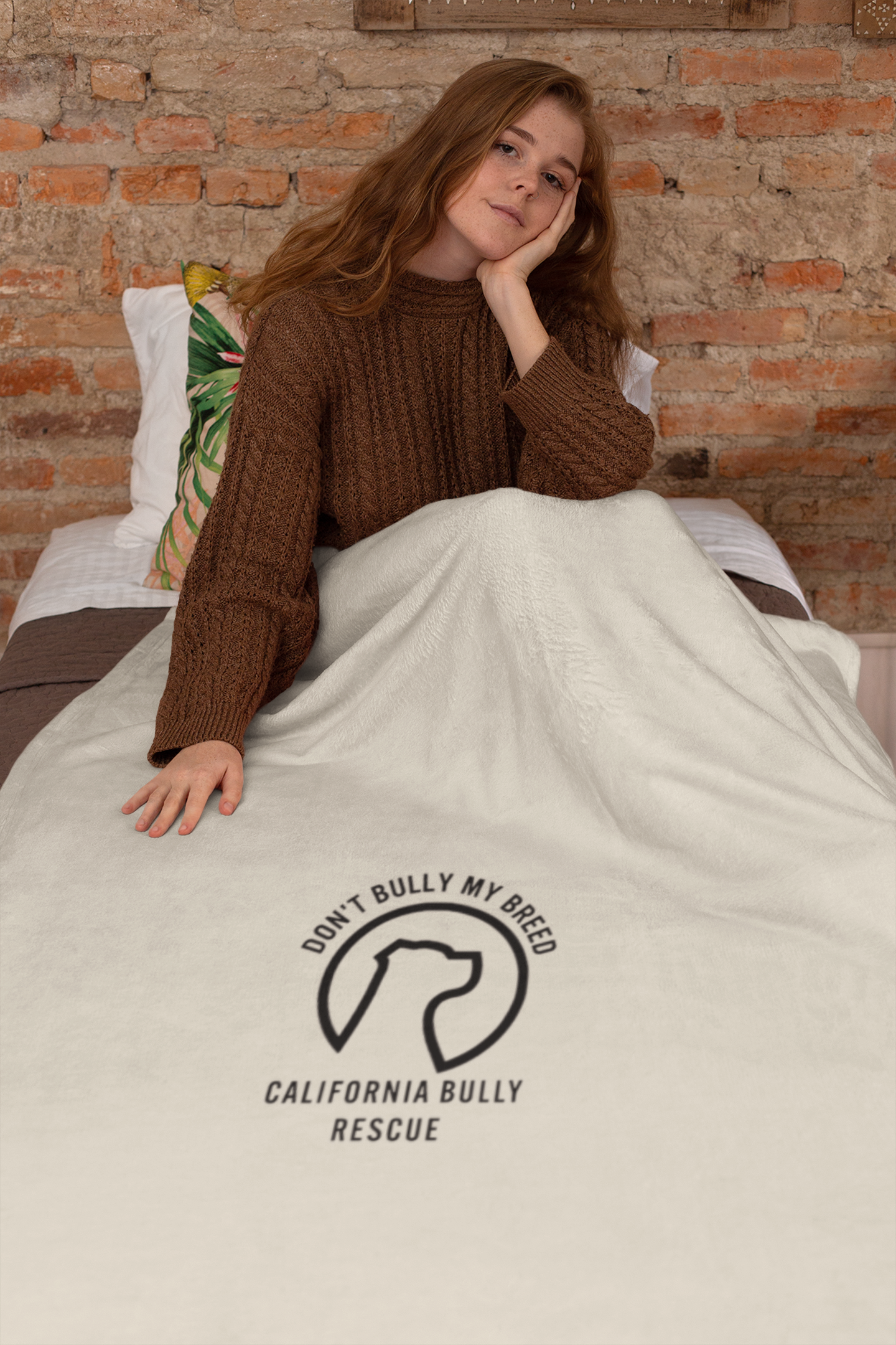 California Bully Rescue Cozy Fleece Blanket - Ruff Life Rescue Wear
