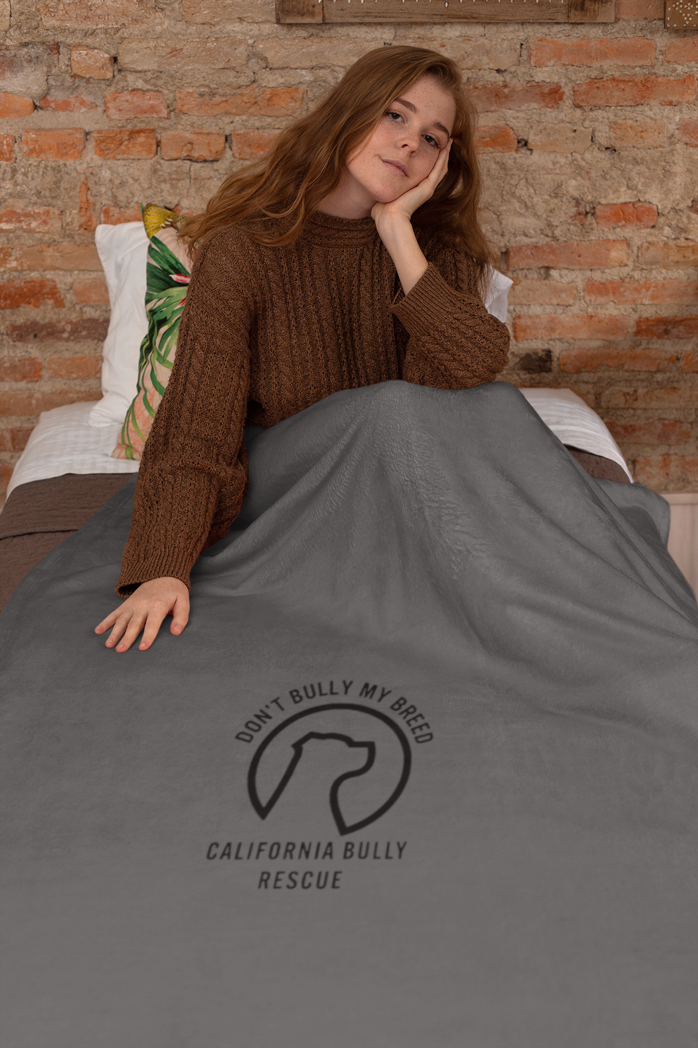 California Bully Rescue Cozy Fleece Blanket - Ruff Life Rescue Wear