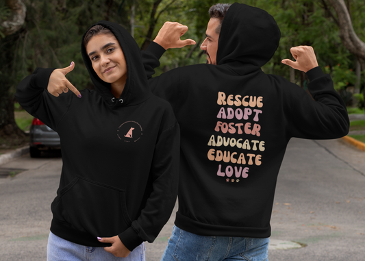Adopt  Fleece Pullover Hoodie (Several Colors Available) - Ruff Life Rescue Wear