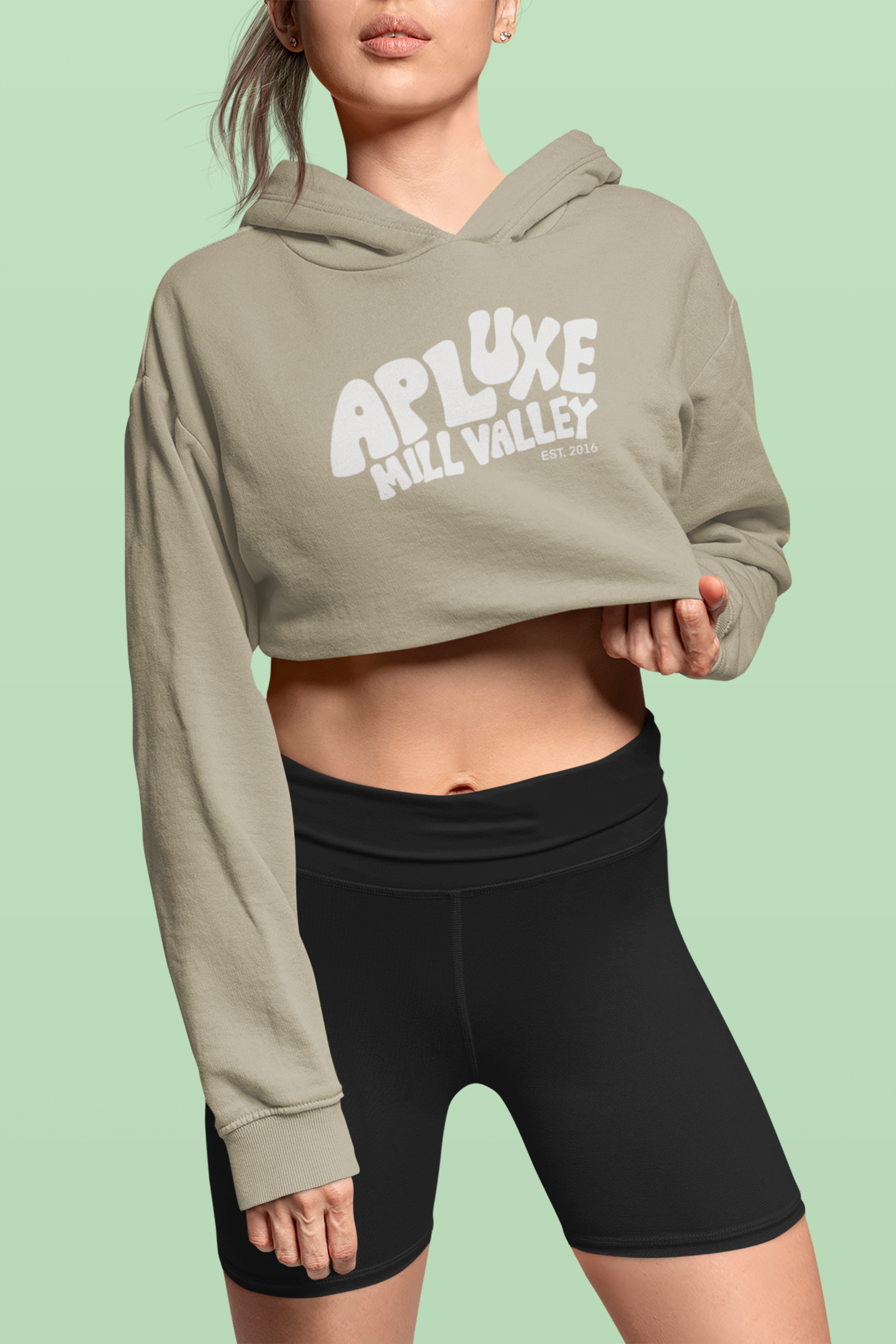 Women's Cropped Fleece Hoodie