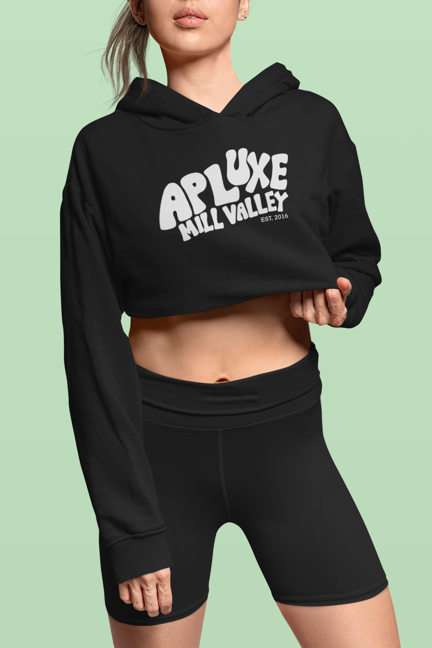 Women's Cropped Fleece Hoodie