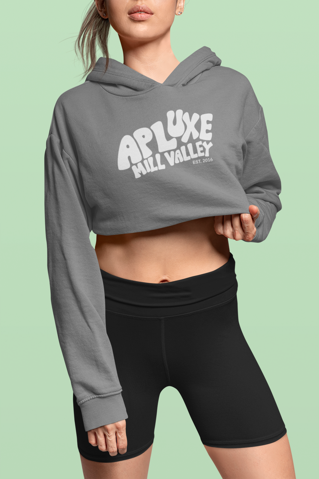 Women's Cropped Fleece Hoodie