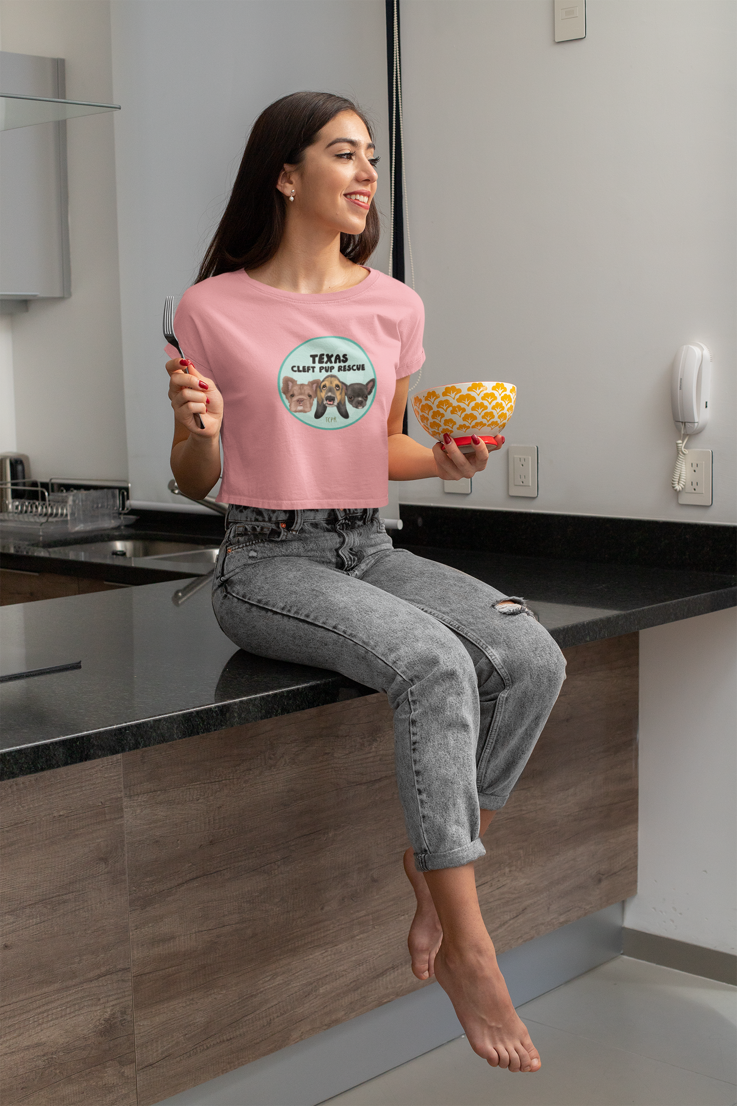 Circle TX Festival Crop Tee (available in many colors) - Ruff Life Rescue Wear