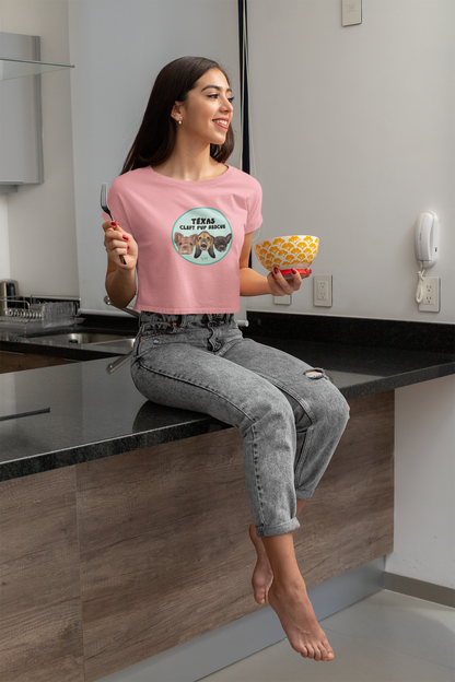Circle TX Festival Crop Tee (available in many colors) - Ruff Life Rescue Wear