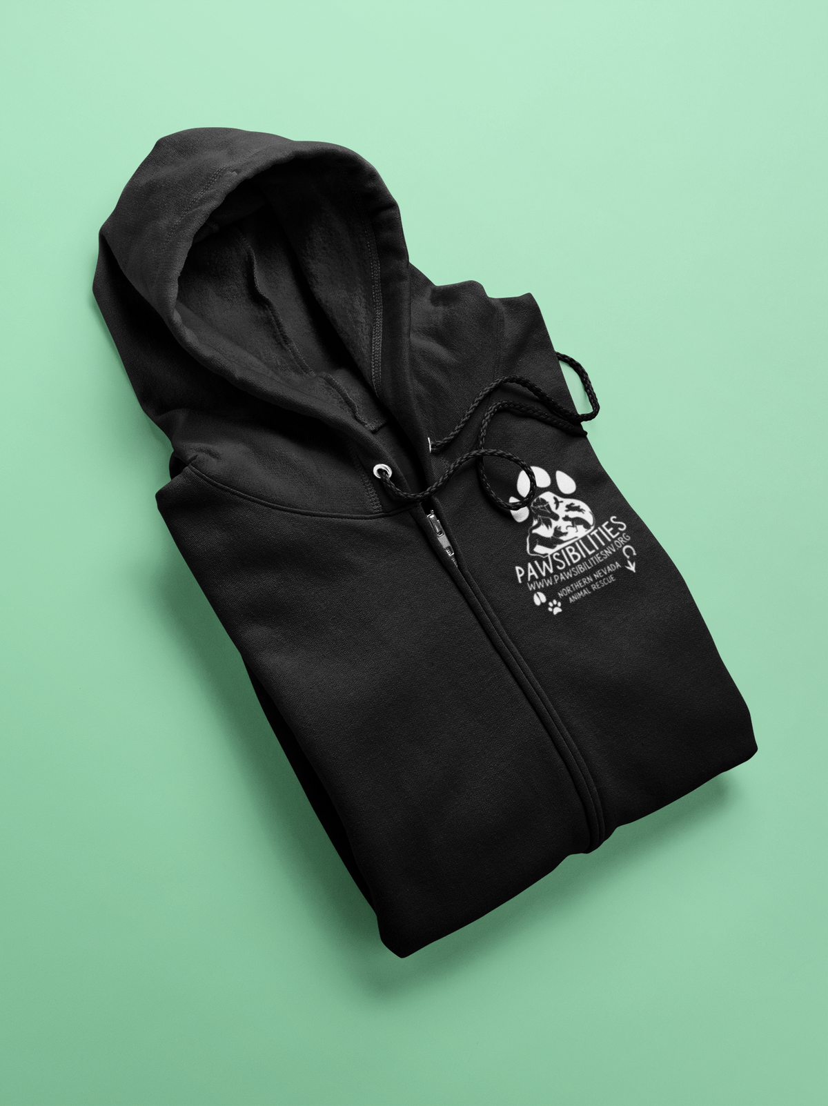 New Logo Zip-Up Hoodie (available in several colors) - Ruff Life Rescue Wear