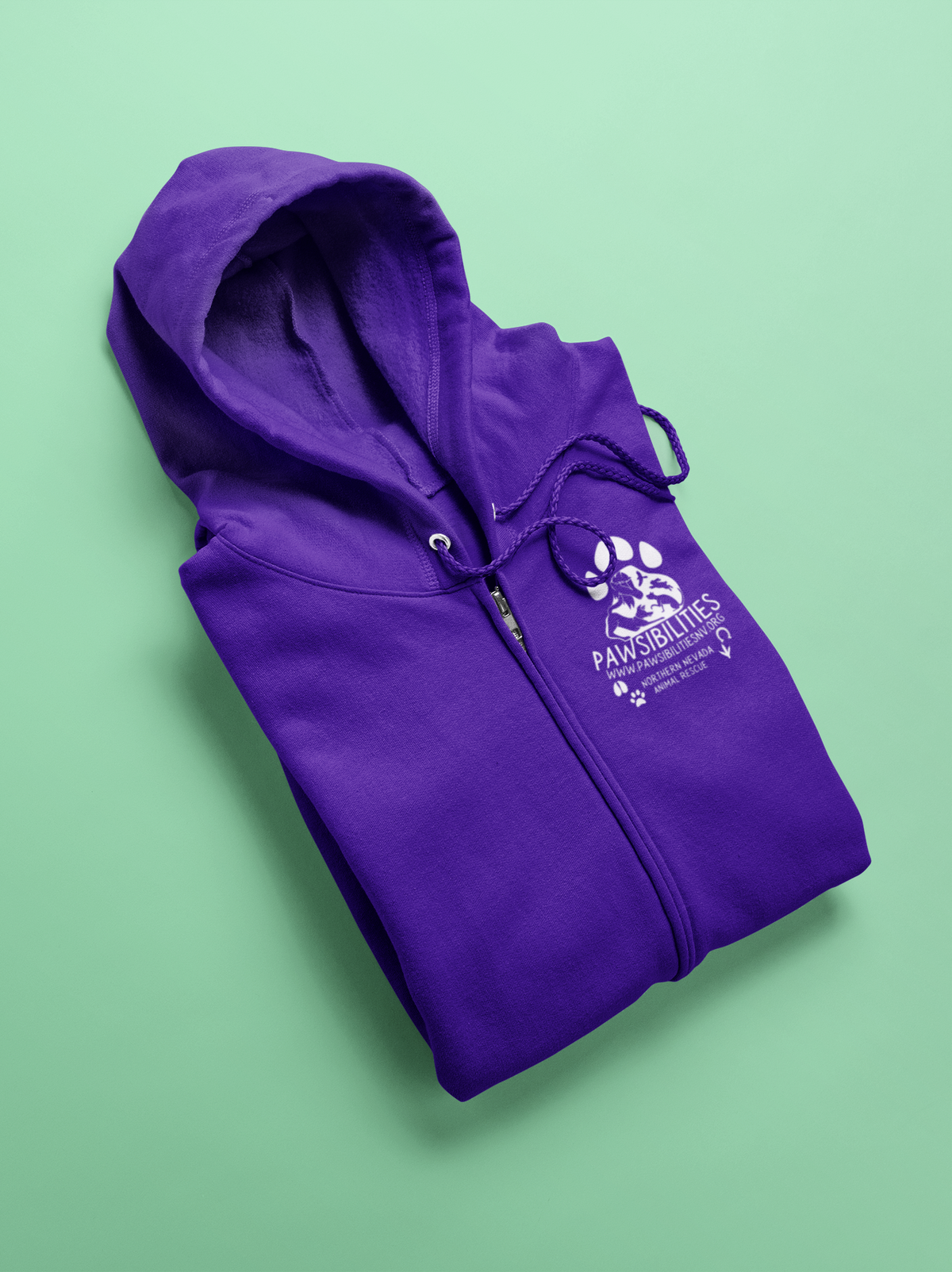 New Logo Zip-Up Hoodie (available in several colors) - Ruff Life Rescue Wear