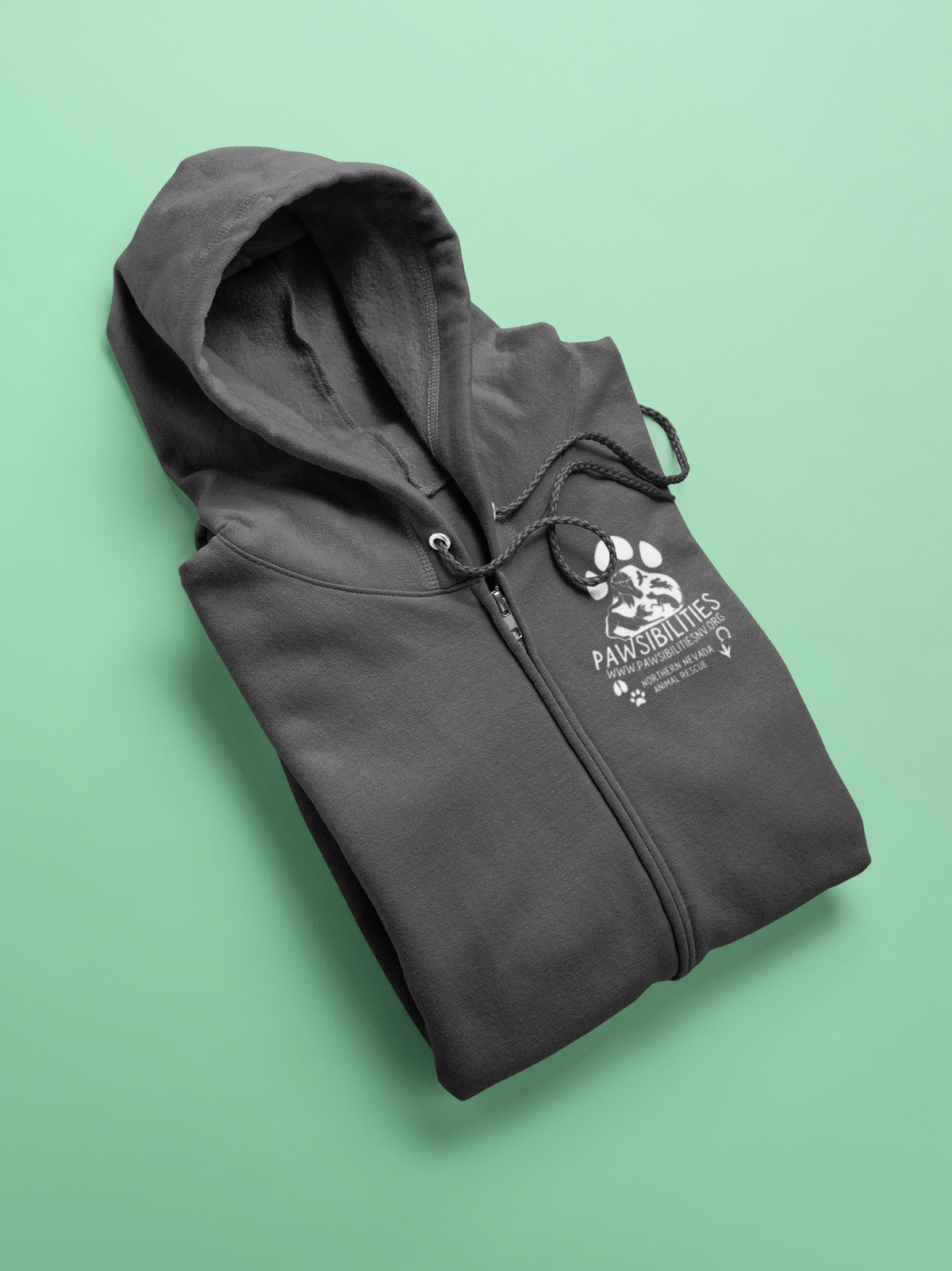 New Logo Zip-Up Hoodie (available in several colors) - Ruff Life Rescue Wear