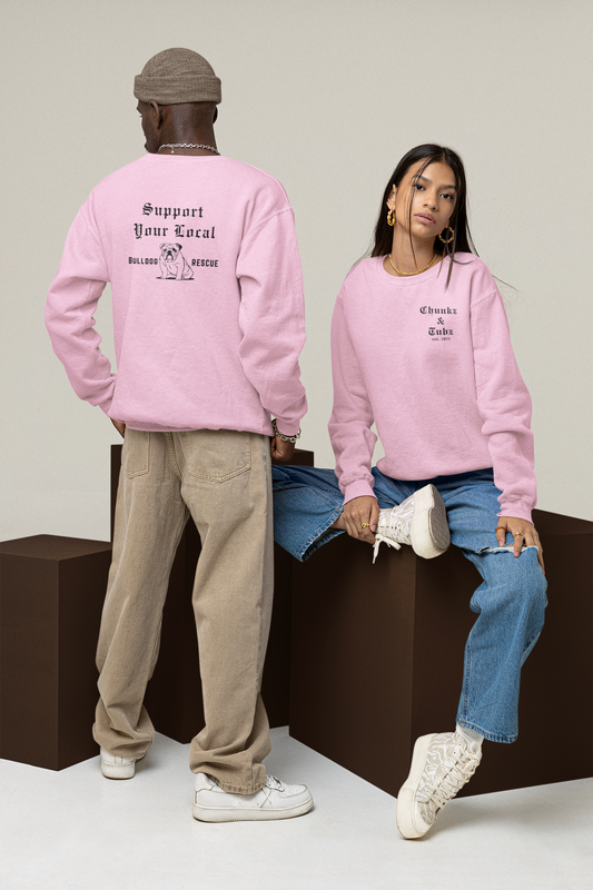 Chunkz & Tubz Rescue Bulldog Sweatshirt - Ruff Life Rescue Wear