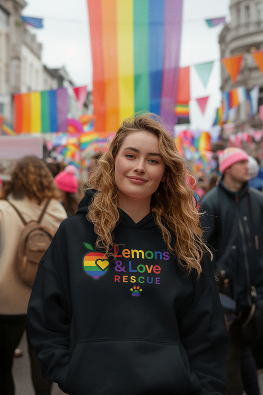 Lemon's and Love Pride- Hoodie - Ruff Life Rescue Wear