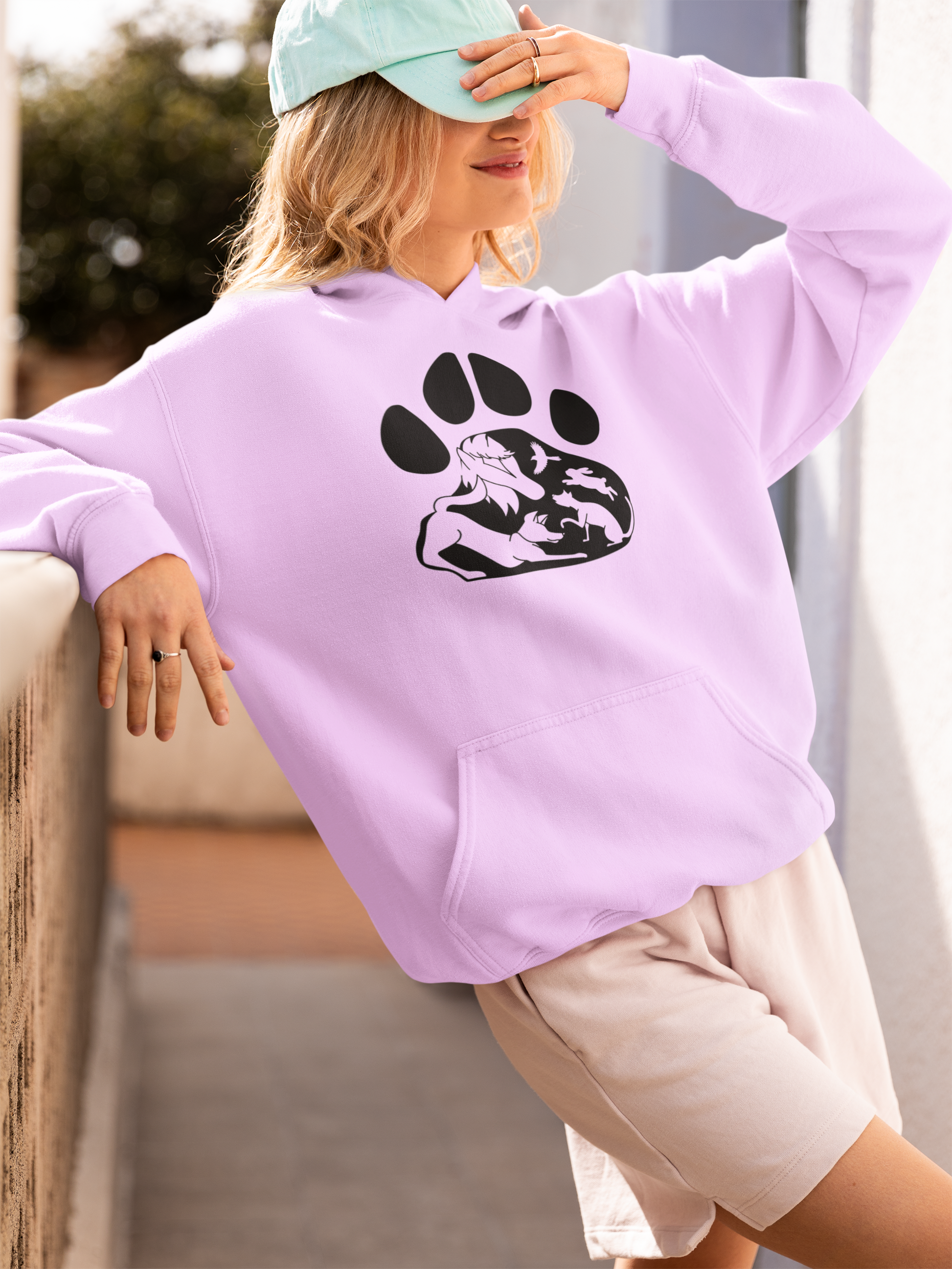 Paws Pullover Hoodie (Available in several colors) - Ruff Life Rescue Wear