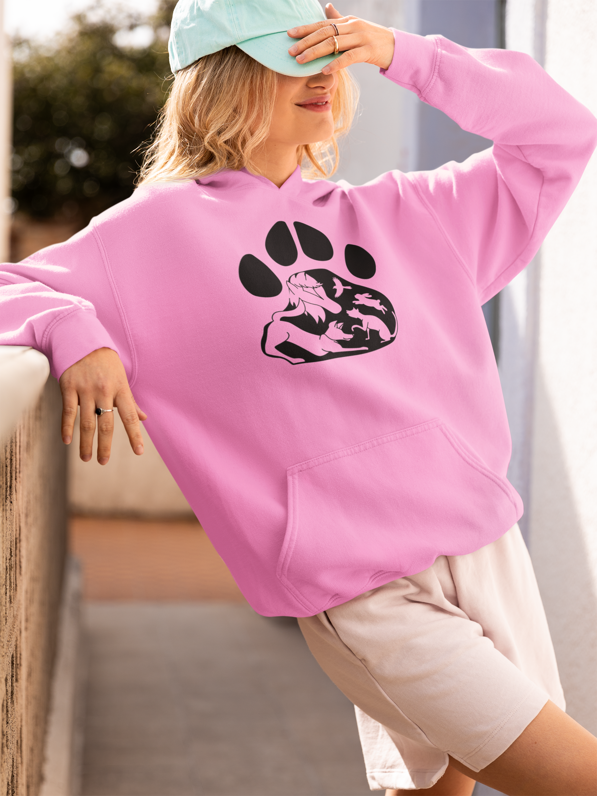 Paws Pullover Hoodie (Available in several colors)