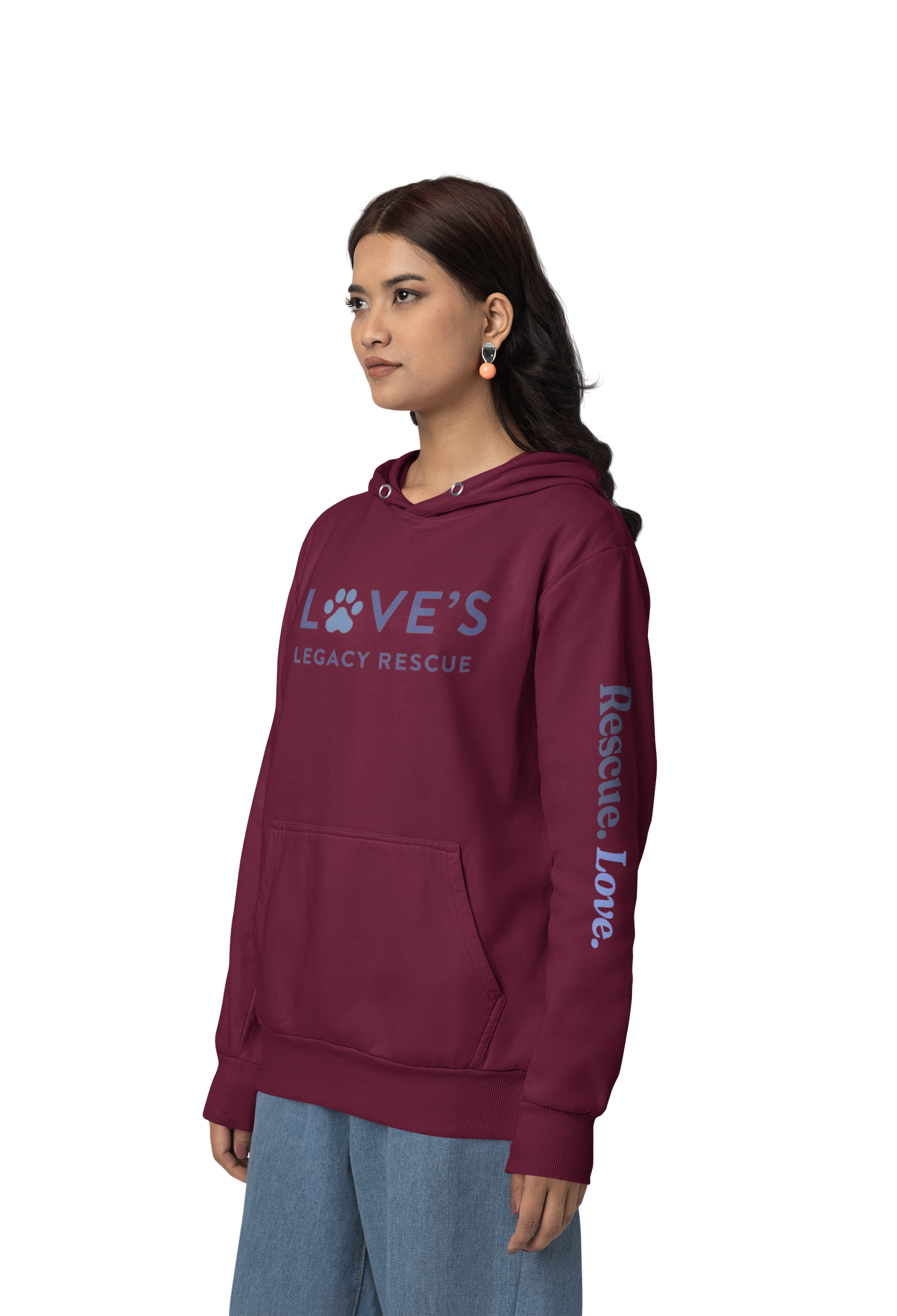 Love's Fleece Pullover Hoodie (Available in several colors) - Ruff Life Rescue Wear