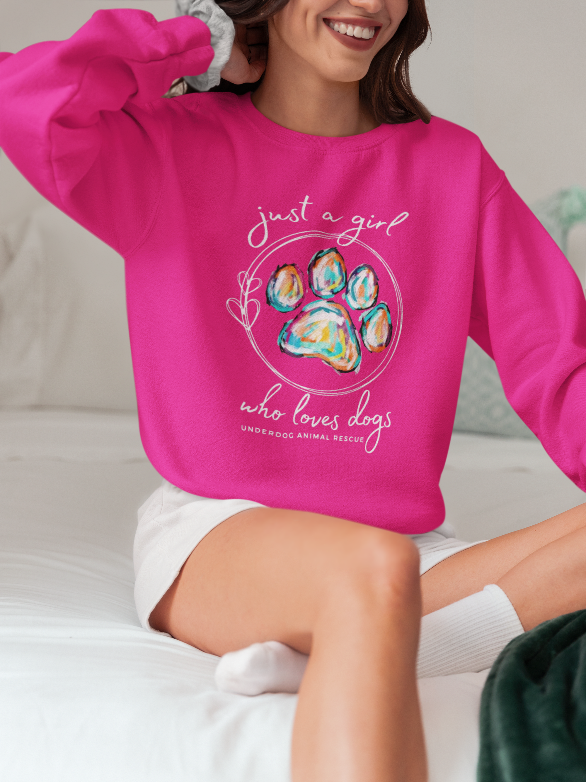 Girl Who Love Dogs Sweatshirts (Available in several colors)