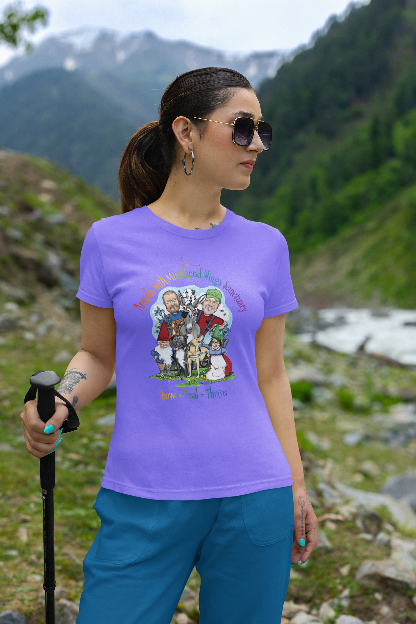 Angels Ladies Tee (Available in several colors) - Ruff Life Rescue Wear
