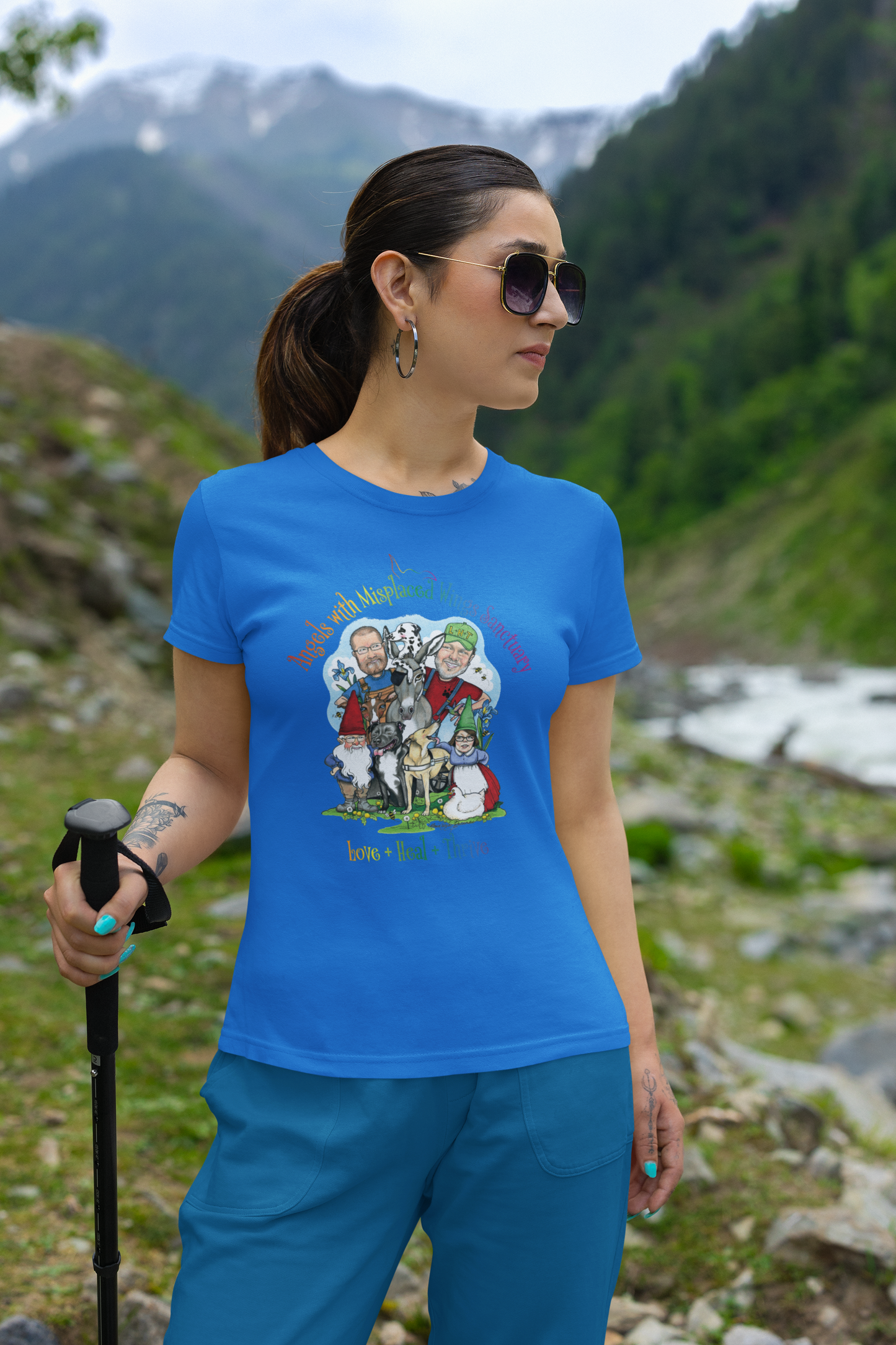 Angels Ladies Tee (Available in several colors) - Ruff Life Rescue Wear