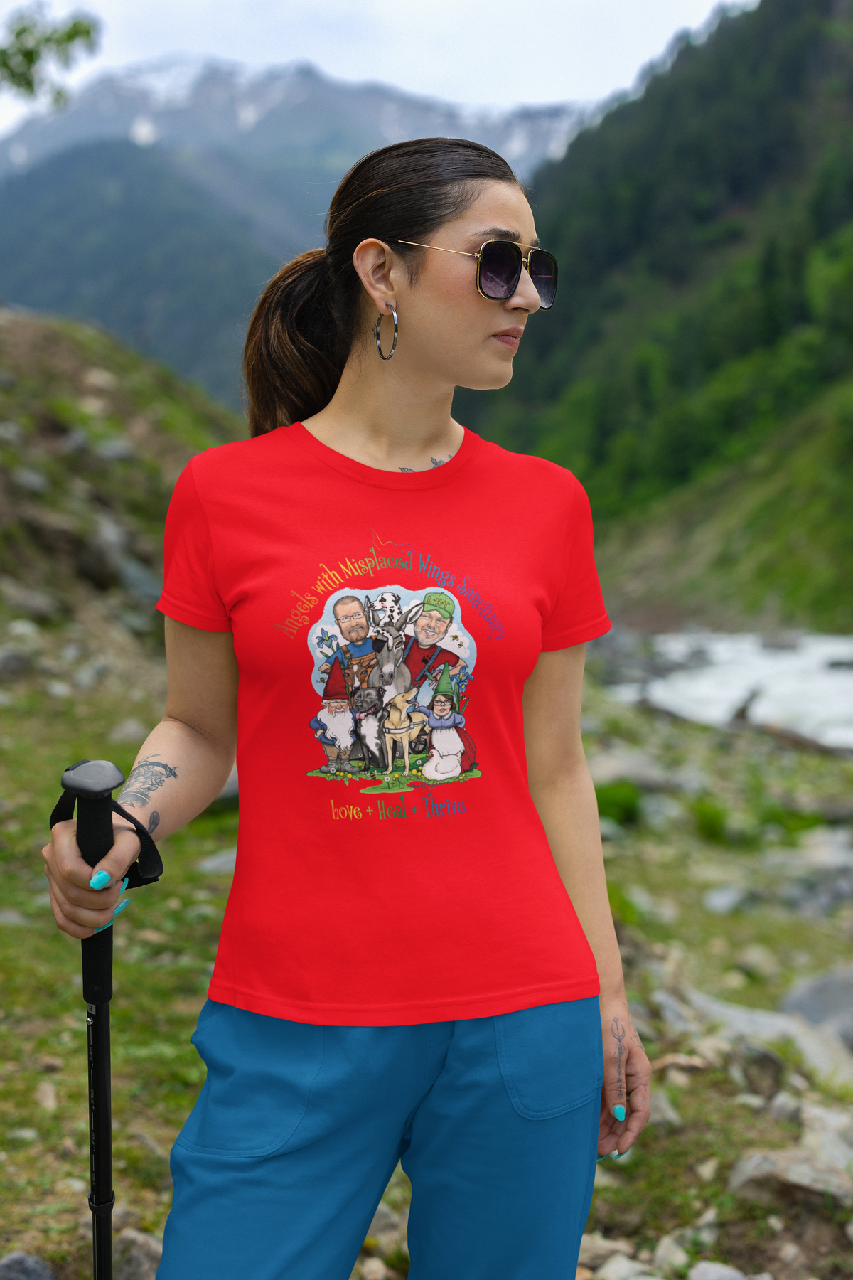 Angels Ladies Tee (Available in several colors) - Ruff Life Rescue Wear