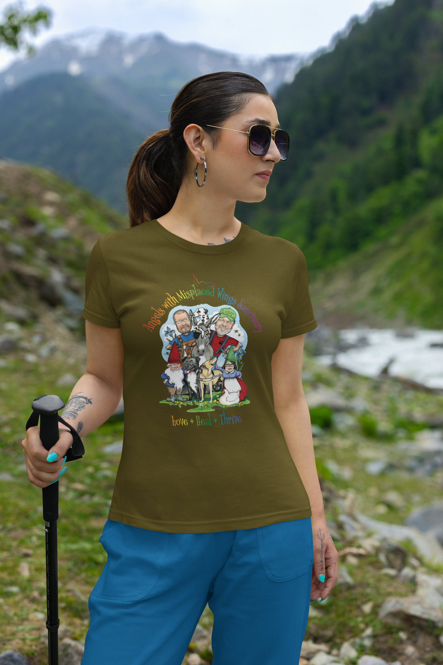 Angels Ladies Tee (Available in several colors) - Ruff Life Rescue Wear