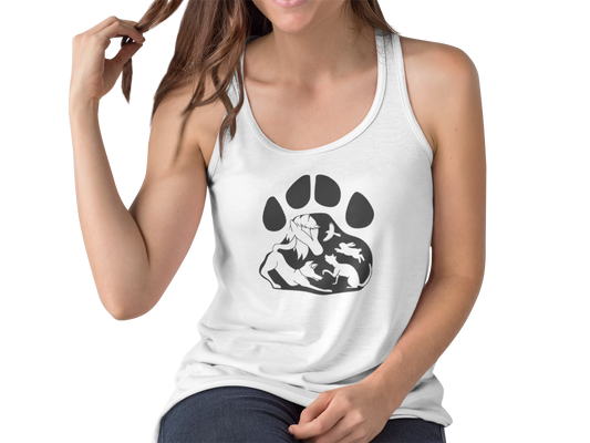 Paws Flowy Racerback Tank - Ruff Life Rescue Wear