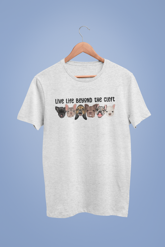 Live Life Beyond the Cleft Super Soft Triblend Tee - Ruff Life Rescue Wear