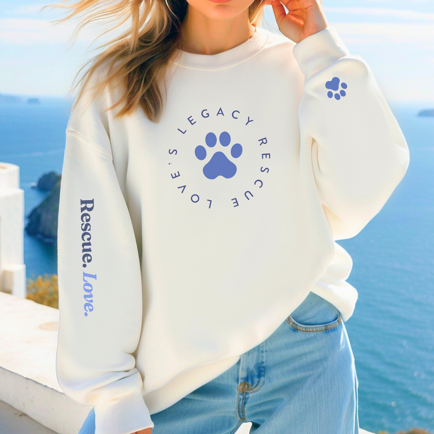 Love's Circle Sweatshirts (Available in several colors) - Ruff Life Rescue Wear
