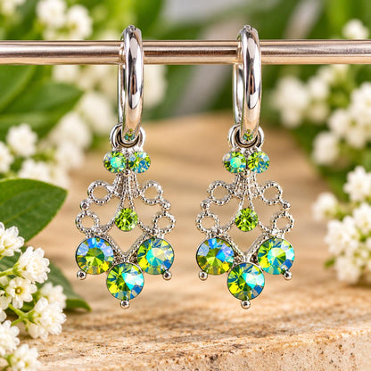 AB Crystal Hoop Earrings