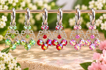 AB Crystal Hoop Earrings