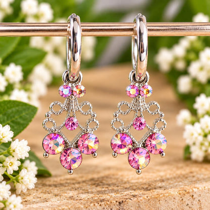 AB Crystal Hoop Earrings