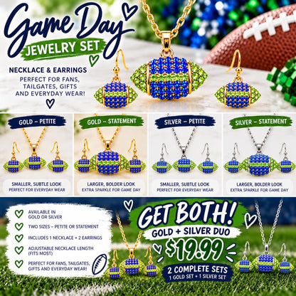 BOGO Football Jewelry Set