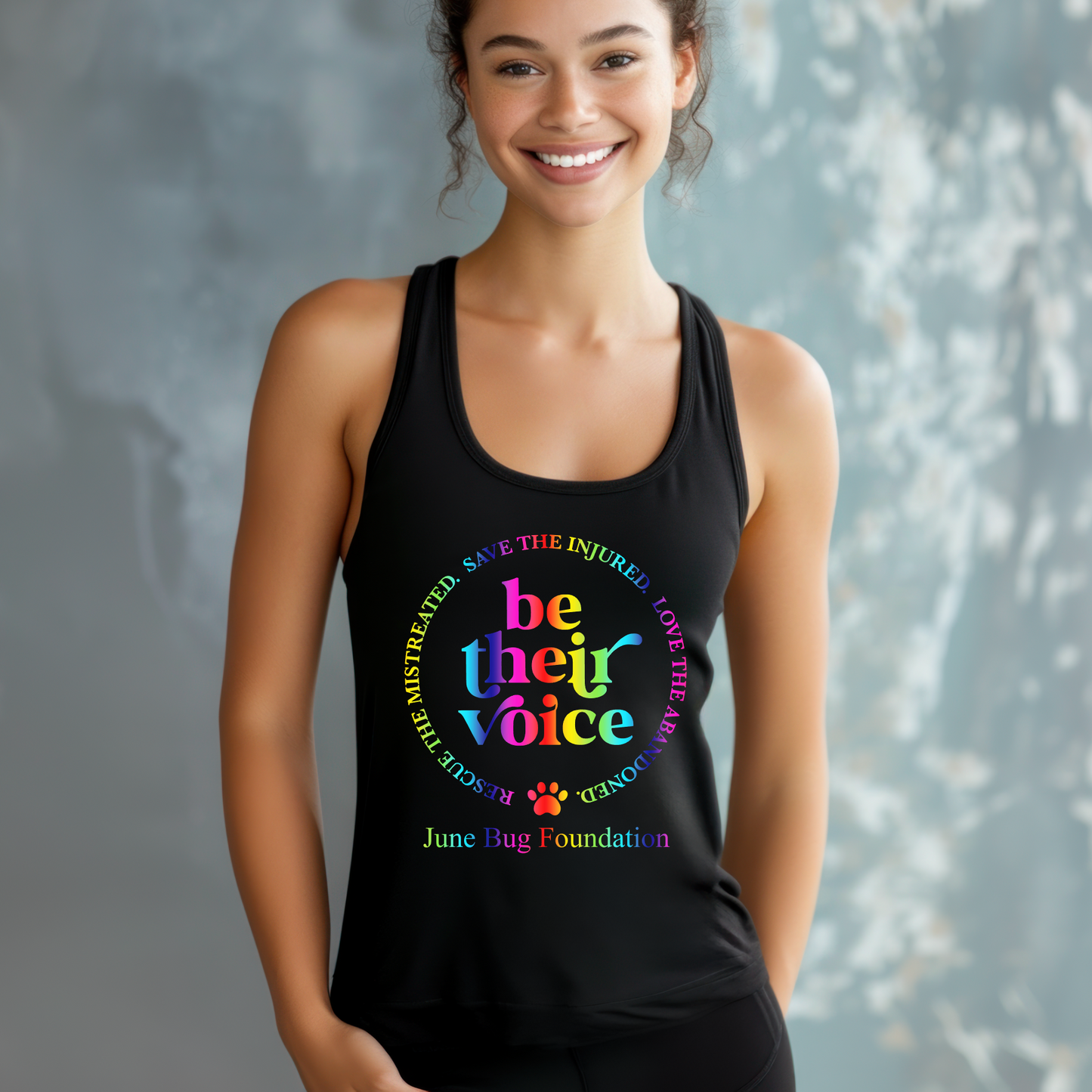 June Bug Pride FLOWY TANK - Ruff Life Rescue Wear