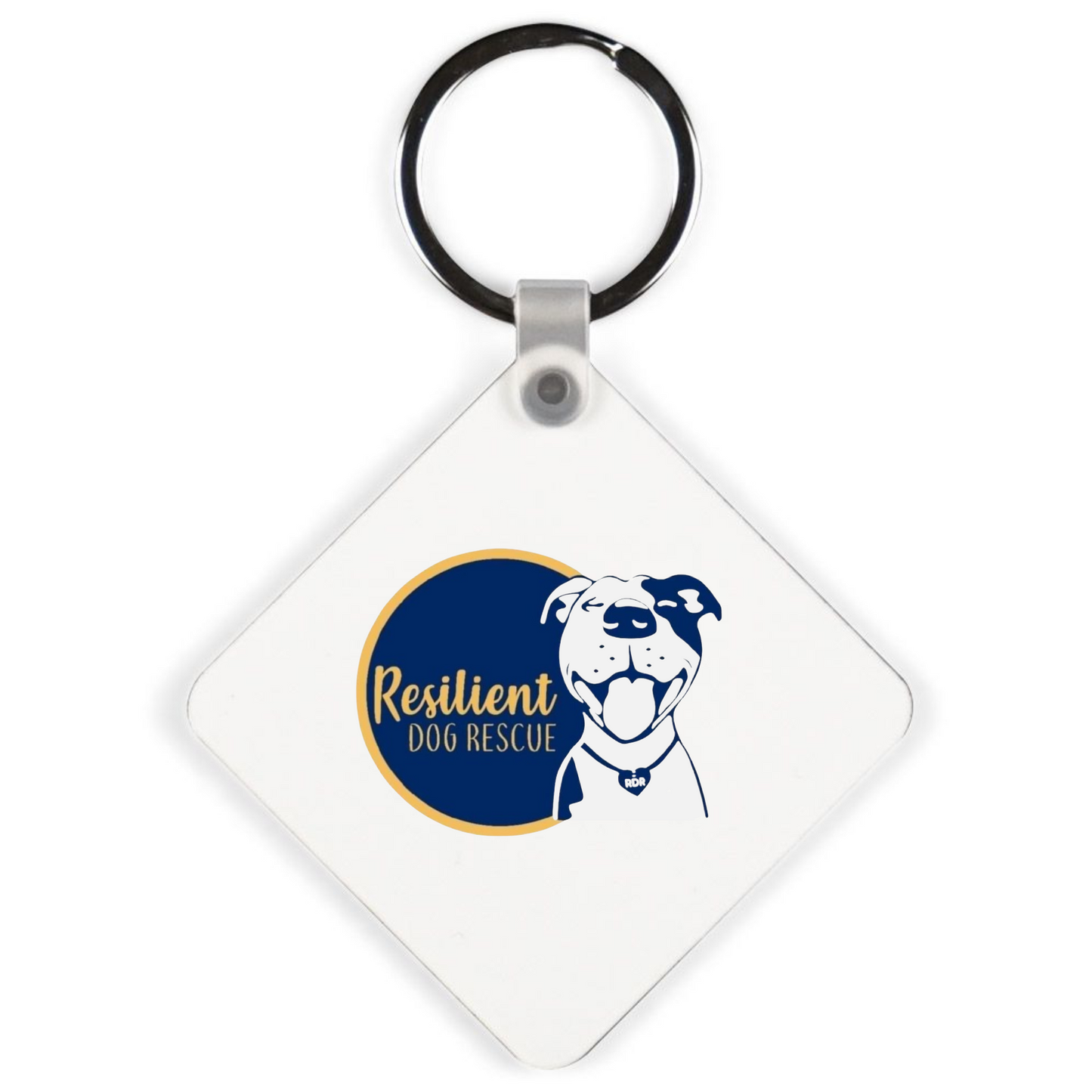 Resilient Dog Keychains Double-Sided Key Chain - Ruff Life Rescue Wear