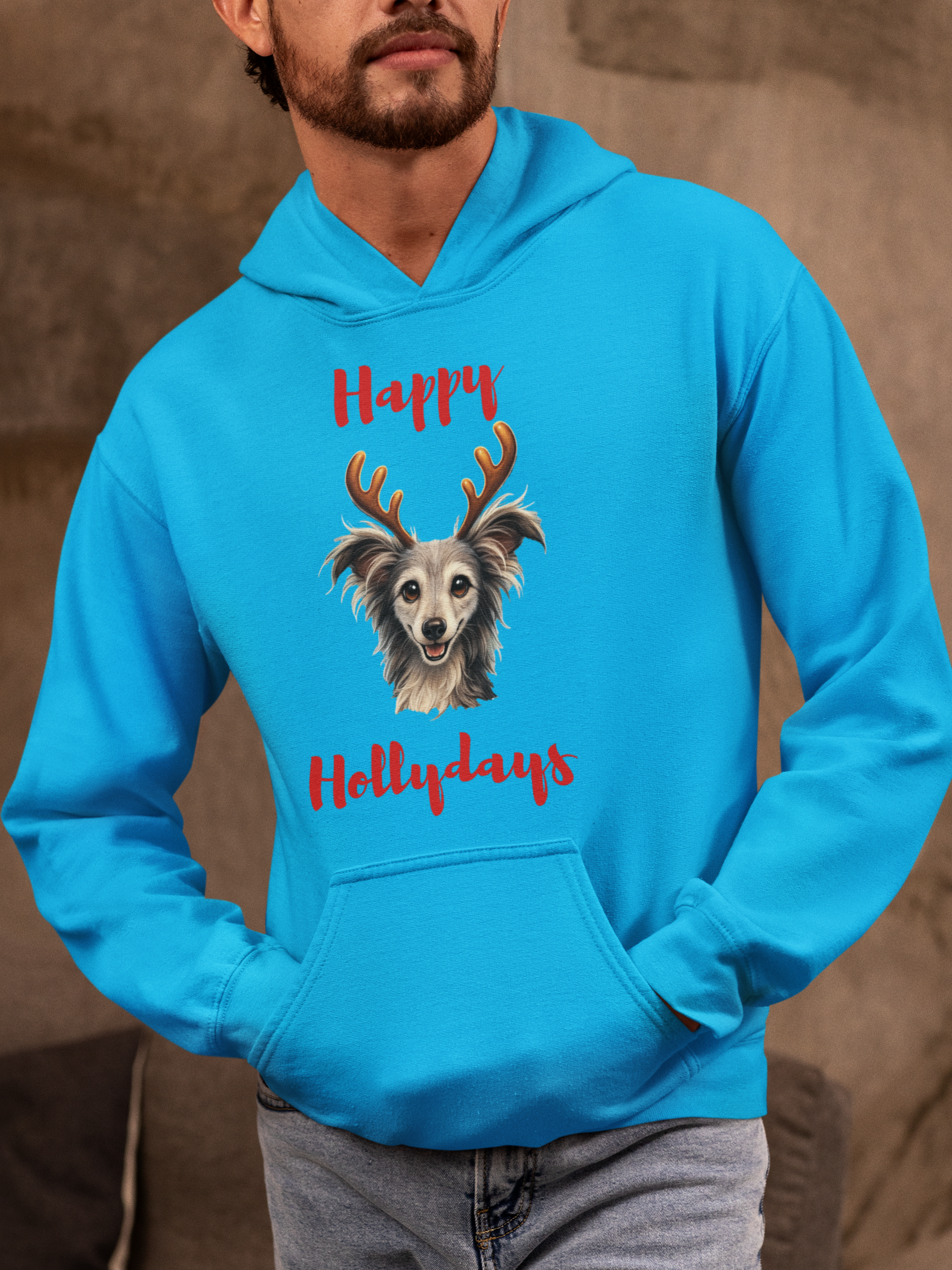 Happy Hollydays Hoodie – Angels With Misplaced Wings Sanctuary Edition (Available in Several Colors)