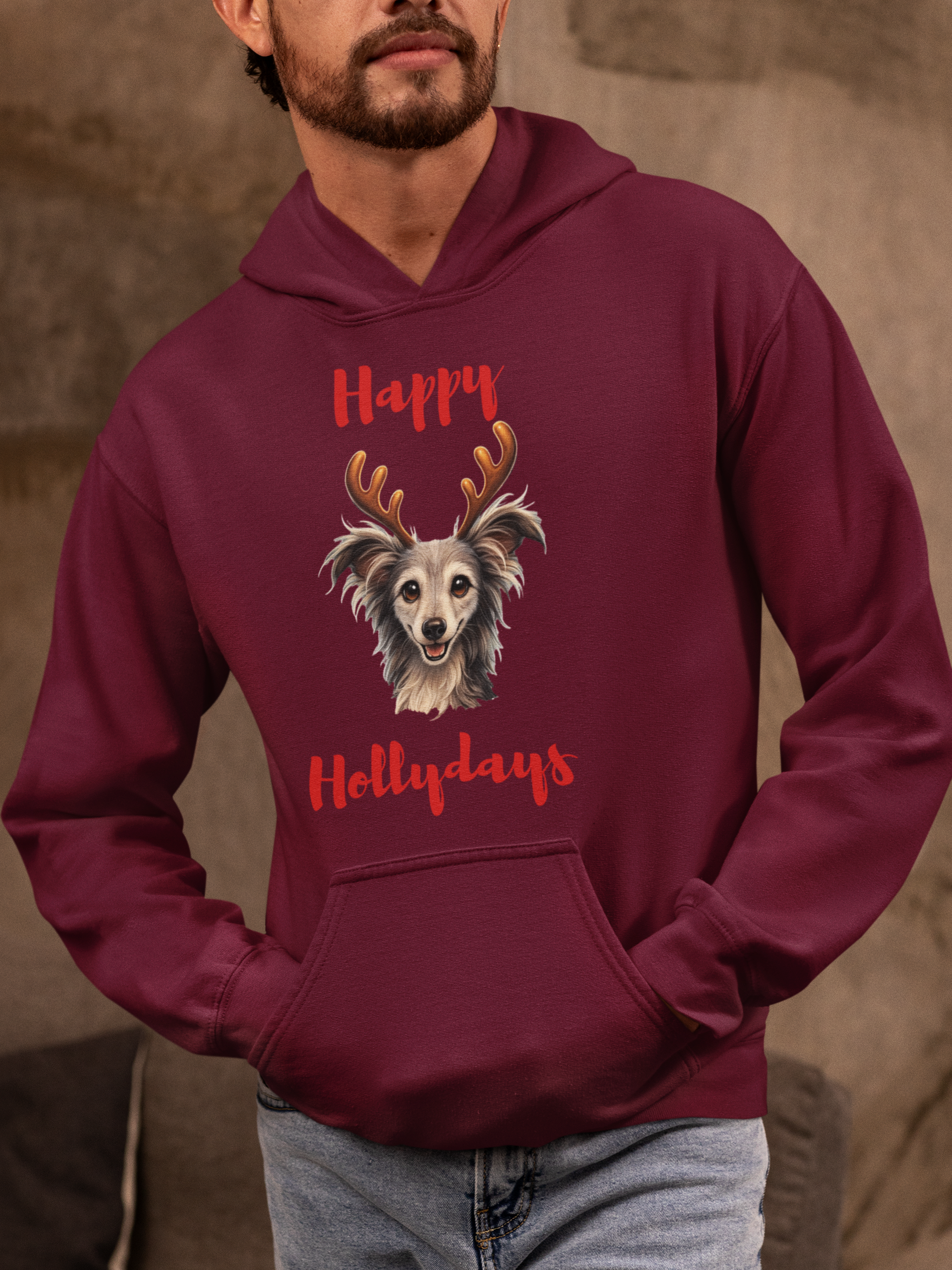 Happy Hollydays Hoodie – Angels With Misplaced Wings Sanctuary Edition (Available in Several Colors)