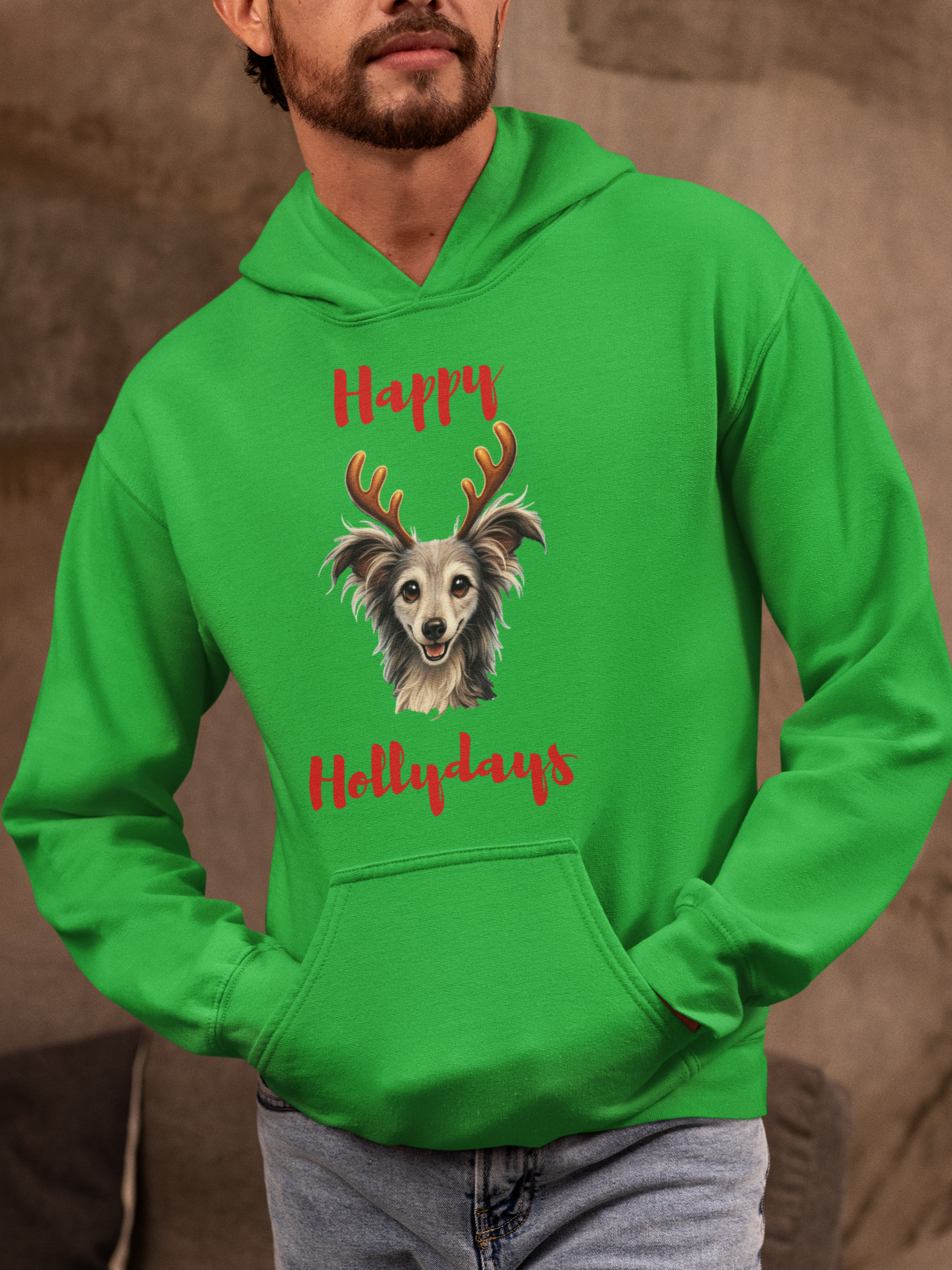 Happy Hollydays Hoodie – Angels With Misplaced Wings Sanctuary Edition (Available in Several Colors)