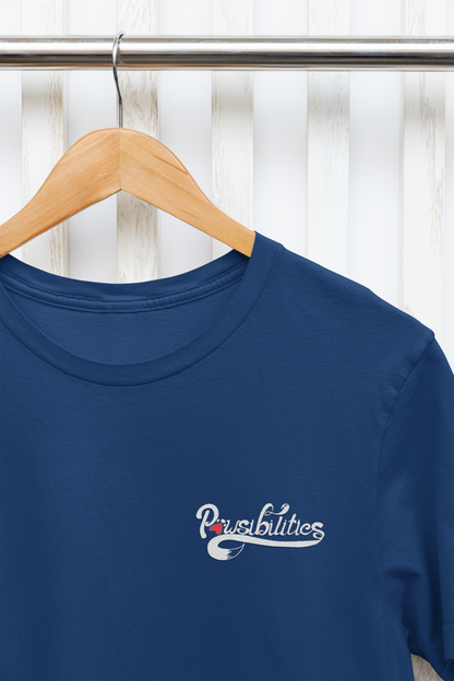 Pawsibilities Small Logo Unisex Tee (available in several colors) - Ruff Life Rescue Wear