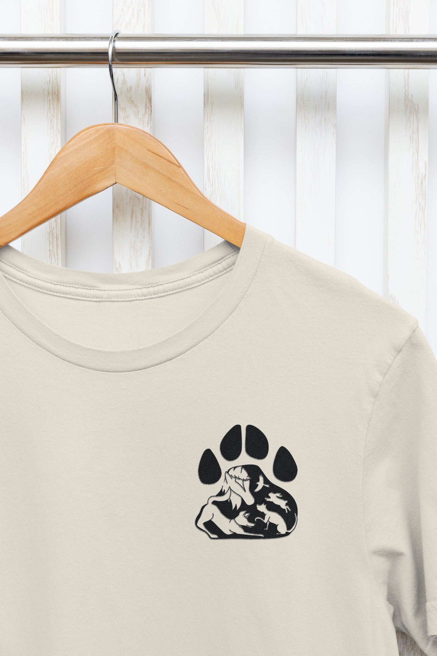 Paws Small Logo Unisex Tee (available in several colors) - Ruff Life Rescue Wear