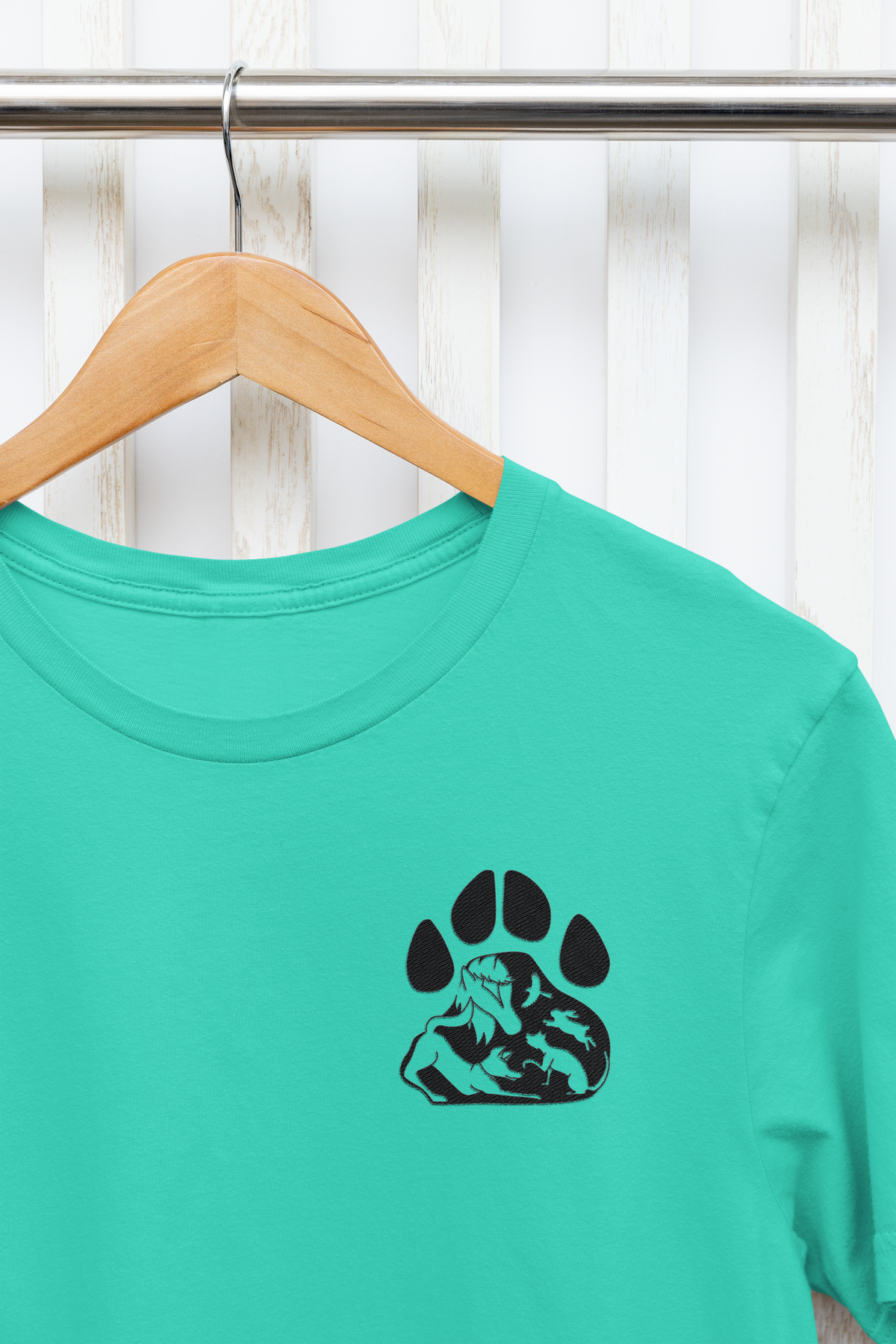 Paws Small Logo Unisex Tee (available in several colors) - Ruff Life Rescue Wear