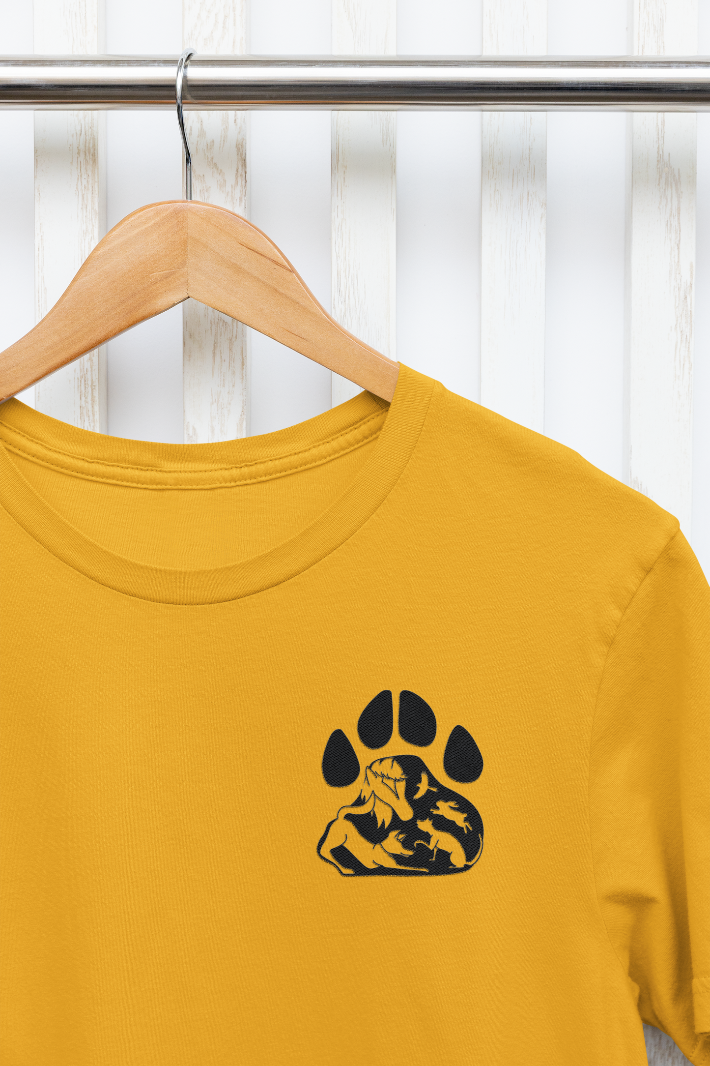 Paws Small Logo Unisex Tee (available in several colors) - Ruff Life Rescue Wear