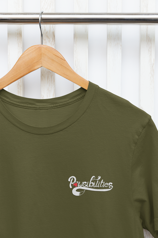 Pawsibilities Small Logo Unisex Tee (available in several colors) - Ruff Life Rescue Wear