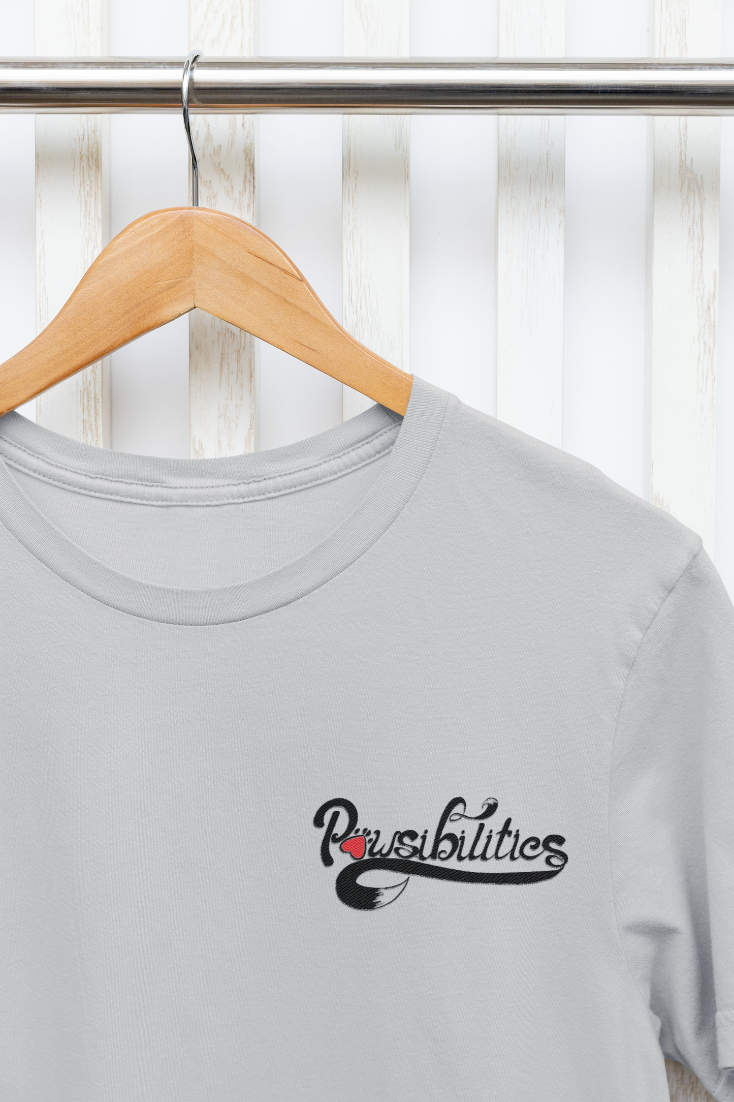 Pawsibilities Small Logo Unisex Tee (available in several colors) - Ruff Life Rescue Wear