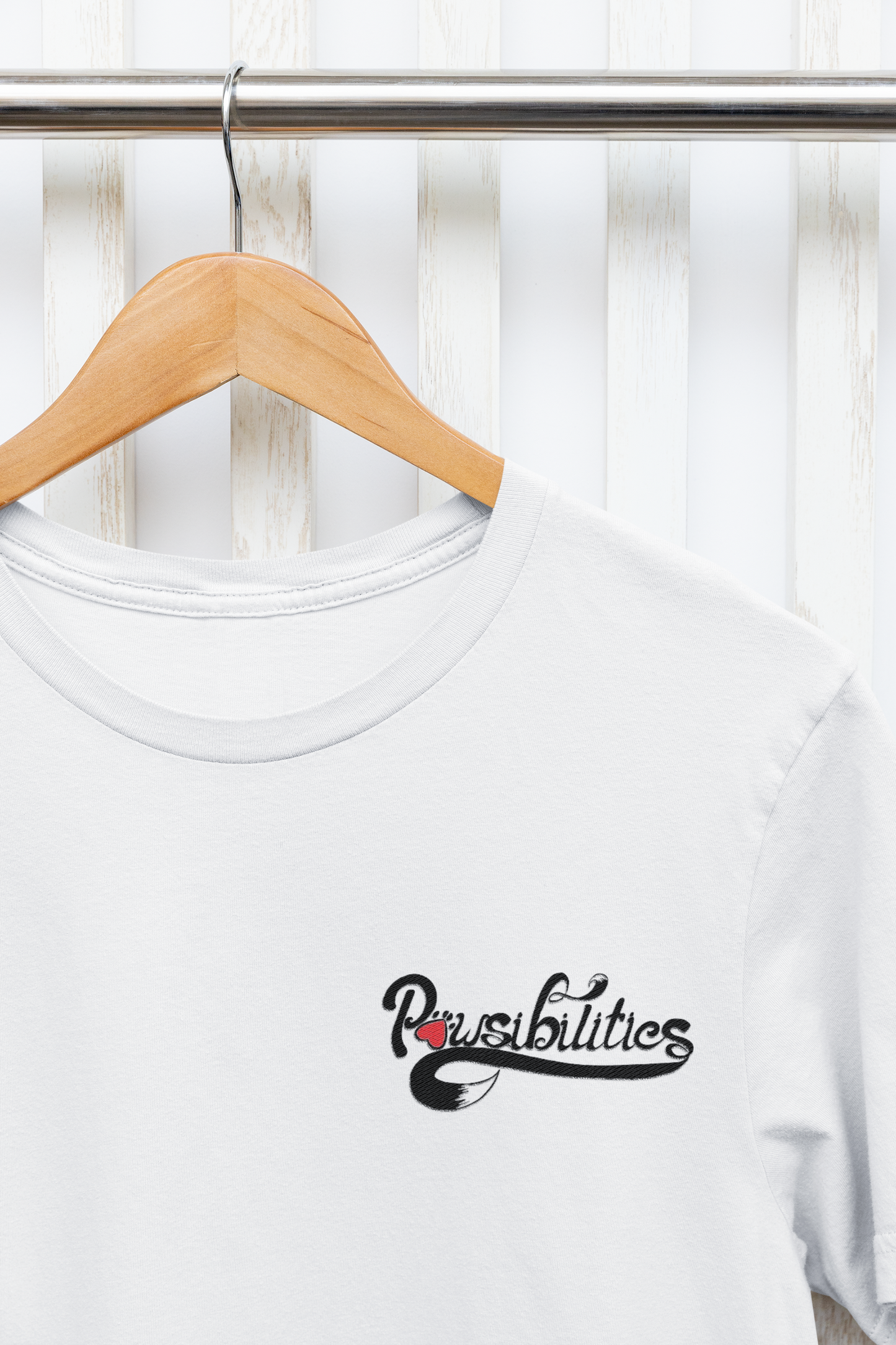 Pawsibilities Small Logo Unisex Tee (available in several colors) - Ruff Life Rescue Wear
