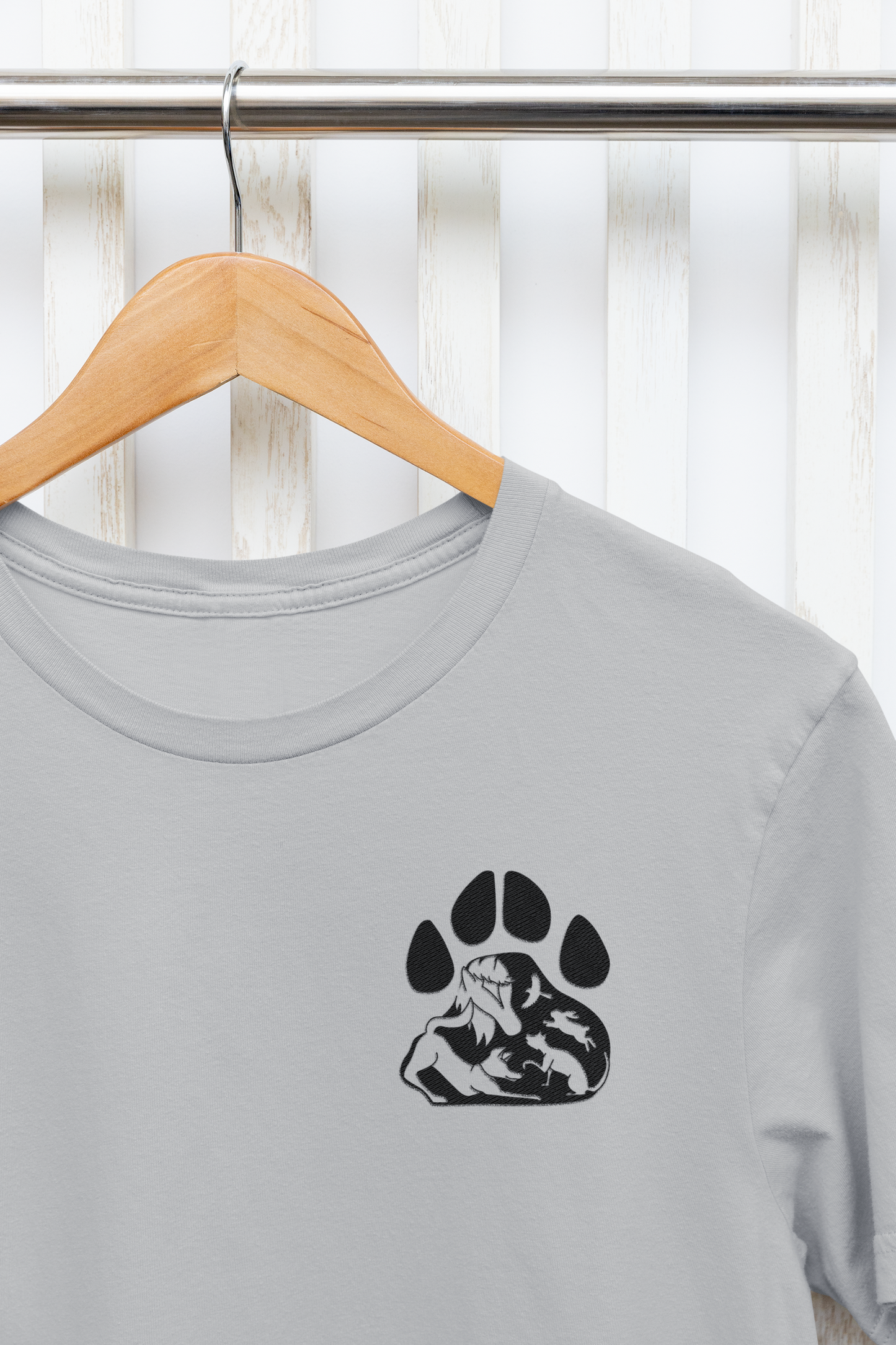 Paws Small Logo Unisex Tee (available in several colors) - Ruff Life Rescue Wear